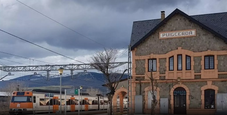 L'estació de tren de Puigcerdà.